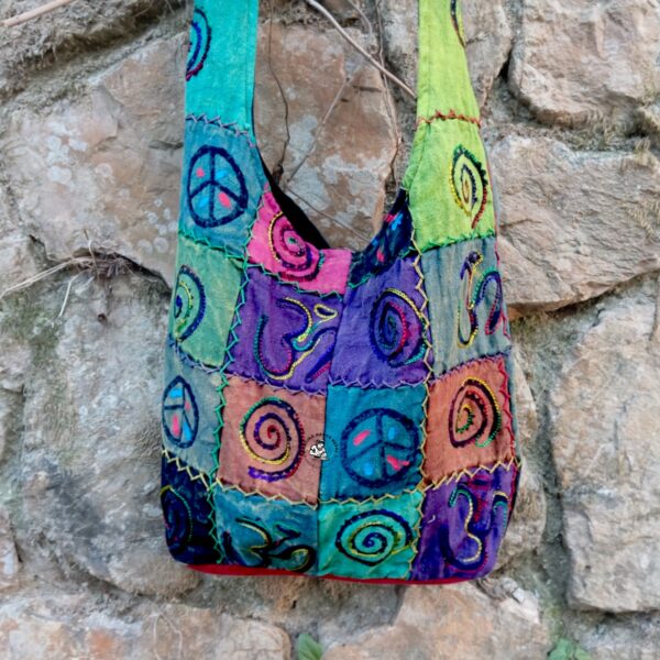 Spiral Artistic Cotton Hippie Shoulder Bag