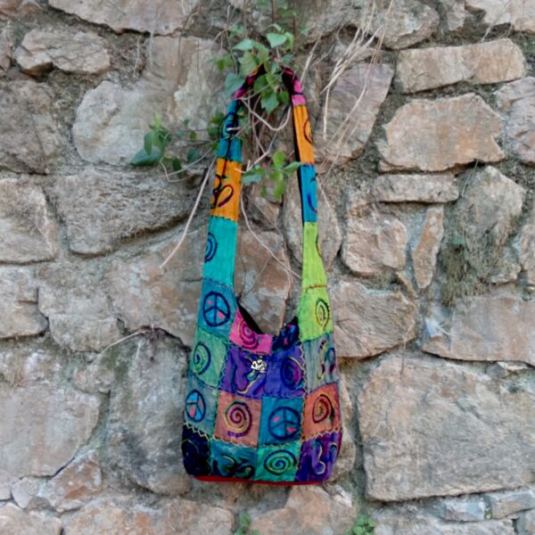 Spiral Artistic Cotton Hippie Shoulder Bag