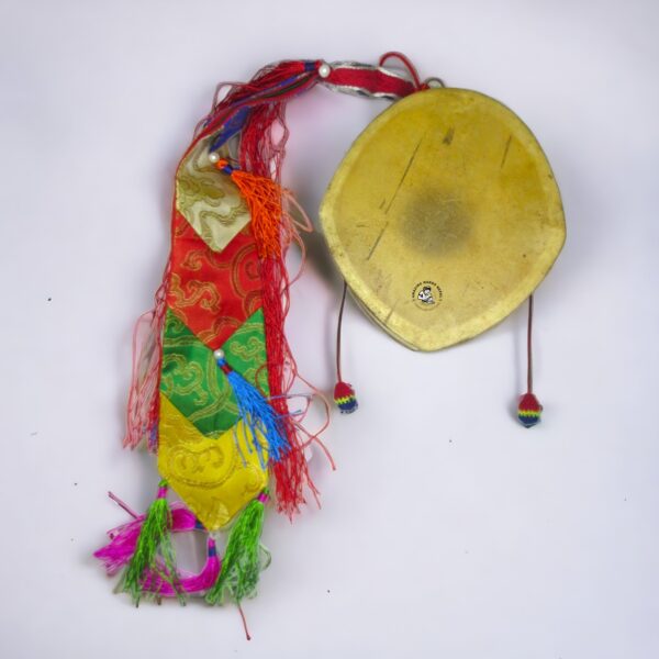 Traditional Tibetan Monk Hand Drum (Damaru)