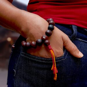 Buddhist Dark Bodhi Wrist Mala