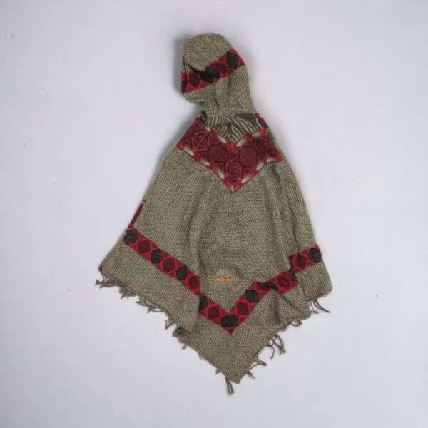 Himalayan Nepali Dhaka Design Poncho