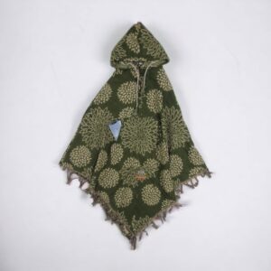 Himalayan Soft Wool Flowery Poncho