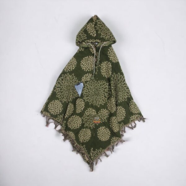 Himalayan Soft Wool Flowery Poncho