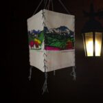 Twin Yak Painted Lampshade Himalayan Twin Yaks Printed Lampshade