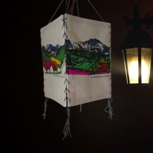 Himalayan Twin Yaks Printed Lampshade