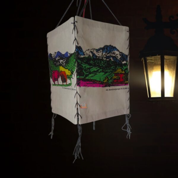 Himalayan Twin Yaks Printed Lampshade