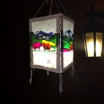 Twin Yak Painted Lampshade Himalayan Twin Yaks Printed Lampshade