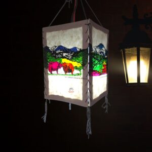 Himalayan Twin Yaks Printed Lampshade