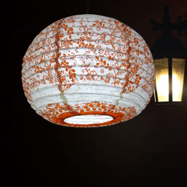 Himalayan Unique Flower Lokta Lampshade