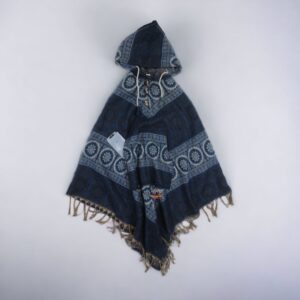 Himalayan Yoga Flower Woolen Poncho