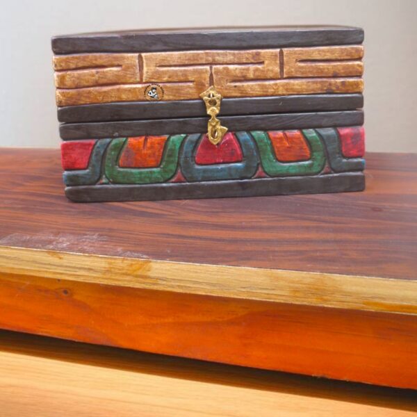 Tibetan Antiqued Bell and Dorje Altar Box