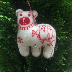 Nepali Handcrafted Polar Bear Christmas Décor