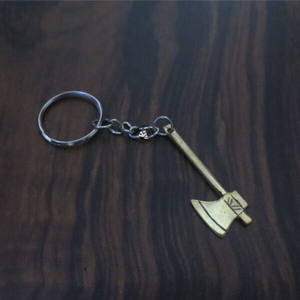 Nepali Brass Axe Keychain