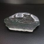 Cat Carved Stone Magnet Himalayan Cat Carved Stone Magnet