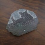 Cat Carved Stone Magnet Himalayan Cat Carved Stone Magnet