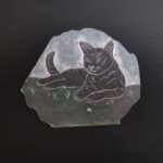 Cat Carved Stone Magnet Himalayan Cat Carved Stone Magnet