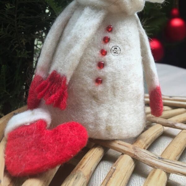 Nepali Handcrafted Felt Snowman Christmas Décor