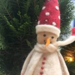 Nepali Handcrafted Felt Snowman Christmas Décor