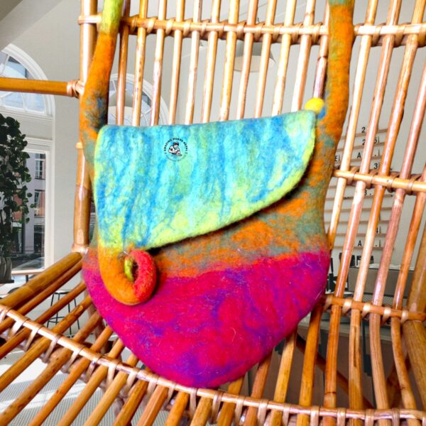 Nepali Artisanal Felt Wool Beach Bag