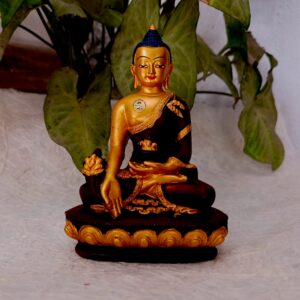 Golden Buddha Tibetan Statue