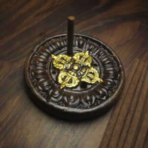 Buddhist Golden Dorje Incense Holder