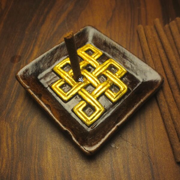 Buddhist Golden Knot Incense Holder