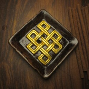 Buddhist Golden Knot Incense Holder