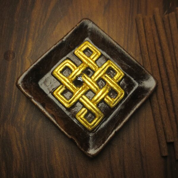 Buddhist Golden Knot Incense Holder