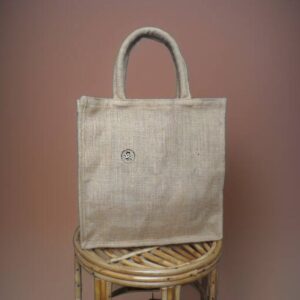 Nepali Artisanal Jute Tote Shopping Bag Small
