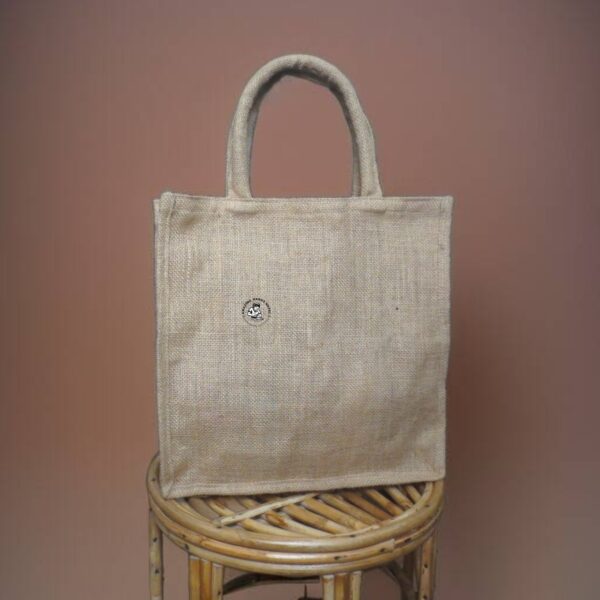 Nepali Artisanal Jute Tote Shopping Bag Small