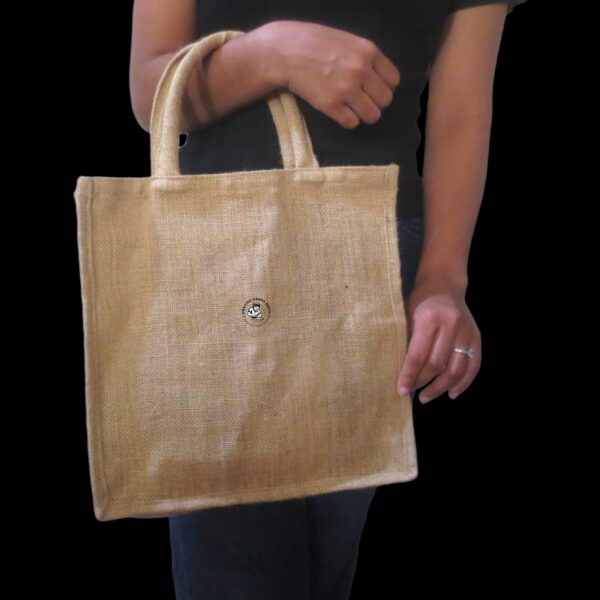 Nepali Artisanal Jute Tote Shopping Bag Small