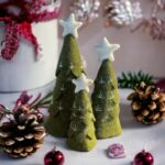 Nepali Artisanal Christmas Tree Set Olive Green