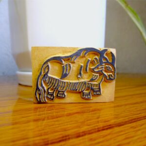 Hand-carved Himalayan Yak Wooden Stamp