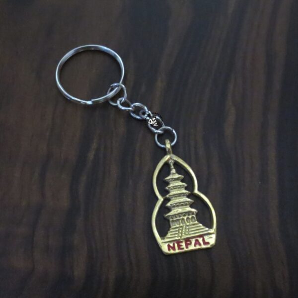 Nepal Temple Keychain