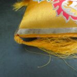 Singing Bowl Cushion Dorje Yellow Buddhist Singing Bowl Cushion Dorje Yellow