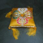 Singing Bowl Cushion Dorje Yellow Buddhist Singing Bowl Cushion Dorje Yellow