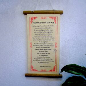 The Paradox Of Our Age H.H. Dalai Lama Quotes Wall Décor