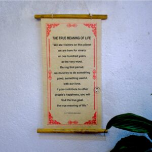 The True Meaning Of Life H.H. Dalai Lama Quotes Wall Décor