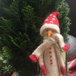Nepali Handcrafted Circus Snowman Christmas Décor