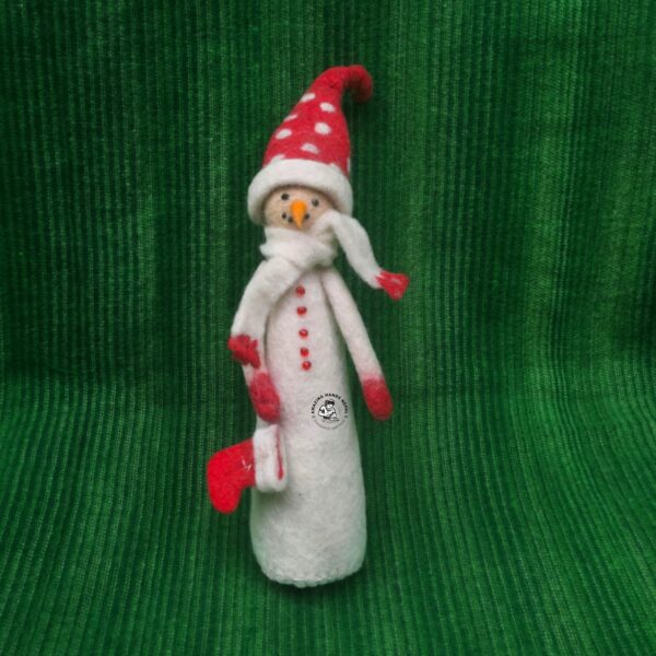 Nepali Handcrafted Circus Snowman Christmas Décor