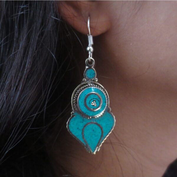 Himalayan Tibetan Turquoise Fashion Earring