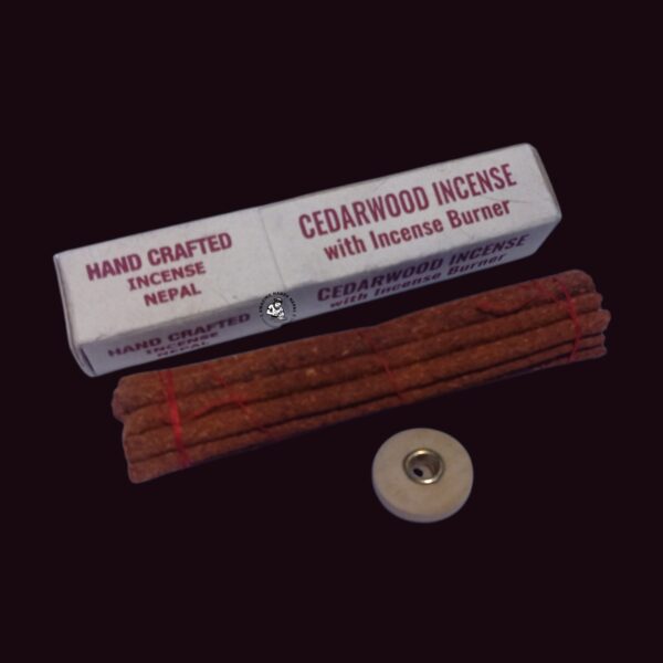 Tibetan Cedarwood Incense With Incense Burner