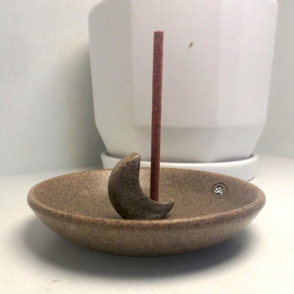 Ceramic Moon Incense Holder Moon Shaped Incense Holder
