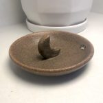 Ceramic Moon Incense Holder Moon Shaped Incense Holder