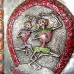 Citipati Skeleton Metal Wall Hanging Décor