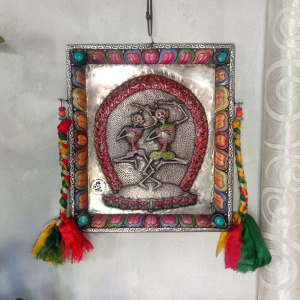 Citipati Skeleton Metal Wall Hanging Décor