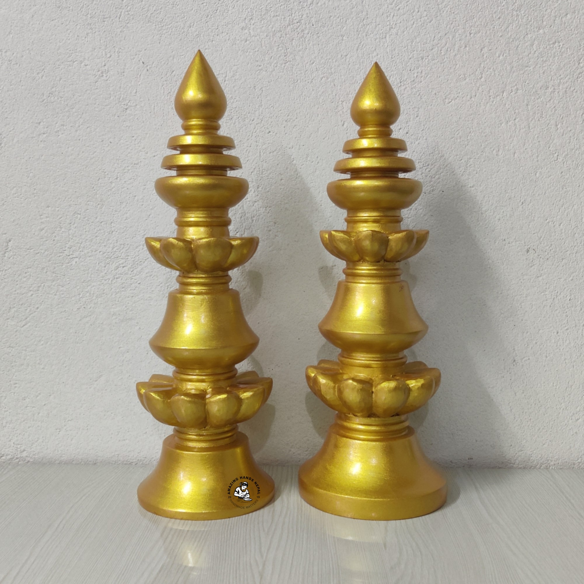 Buddhist Golden wooden Temple Top