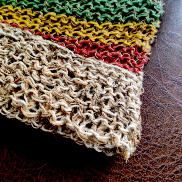 Hemp and Cotton Blend Rasta Crochet Hat