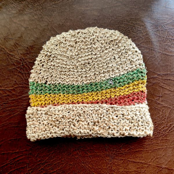 Hemp and Cotton Blend Rasta Crochet Hat