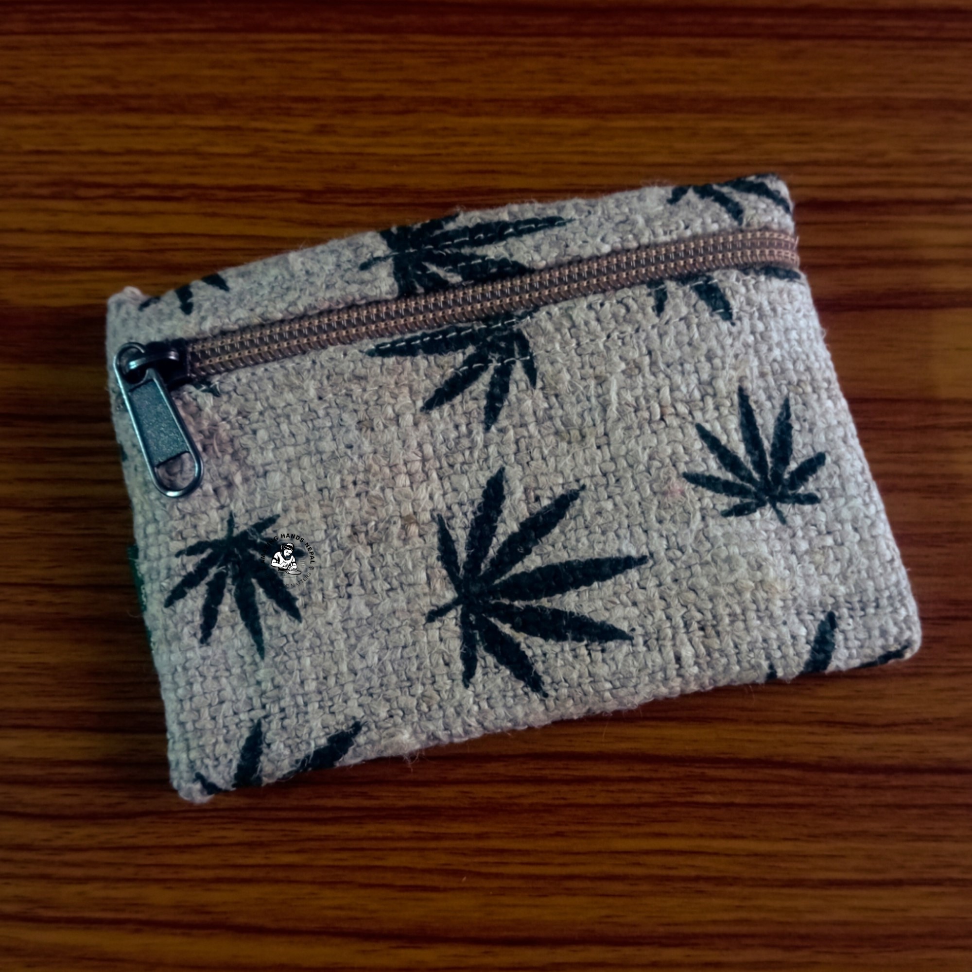 Hemp Leaf Coin Purse